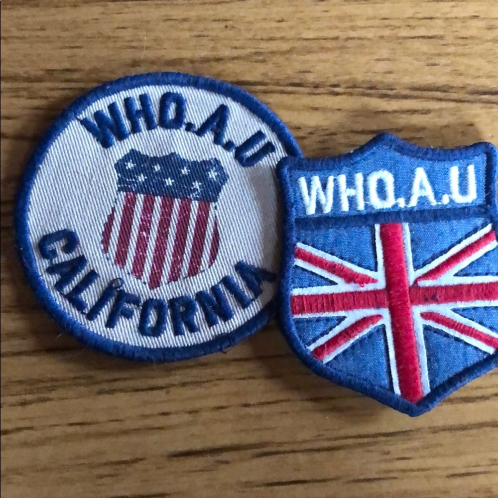 WHO.A.U patches new with tags.